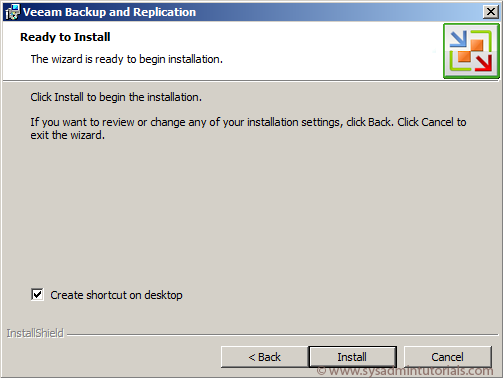 Installing Veeam Backup and Replication v5